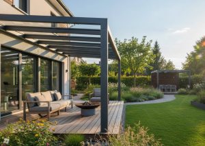 Terrassenüberdachung aus Metall